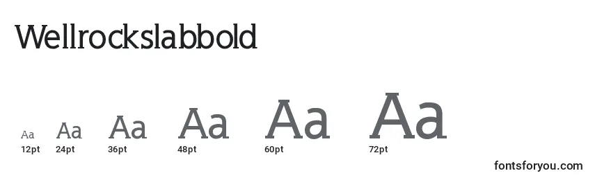Wellrockslabbold Font Sizes