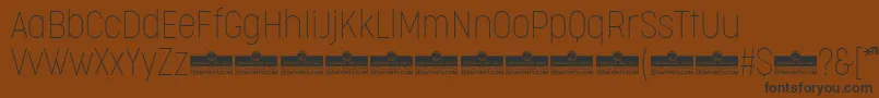 En savoir plus sur la police CocogooseCondensedThinTrial Police CocogooseCondensedThinTrial – polices noires sur fond brun