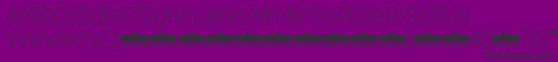 フォントCocogooseCondensedThinTrial – 紫の背景に黒い文字