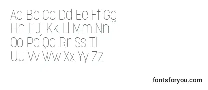 CocogooseCondensedThinTrial Font