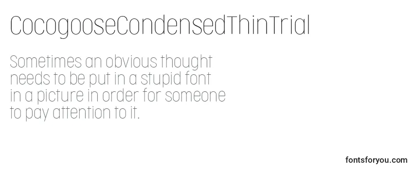 CocogooseCondensedThinTrial Font