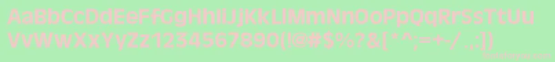 AntigoniMed Font – Pink Fonts on Green Background