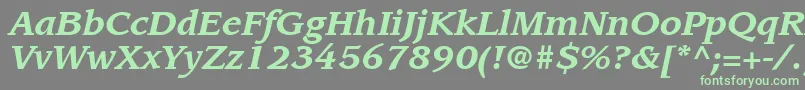 Saiba mais sobre a fonte ItcLeawoodLtBoldItalic Fonte ItcLeawoodLtBoldItalic – fontes verdes em um fundo cinza