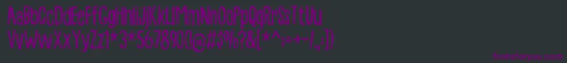 Abrikosdemo Font – Purple Fonts on Black Background