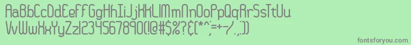 フォント36DaysAgoBrk – 緑の背景に灰色の文字