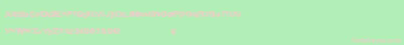 Goldendabs Font – Pink Fonts on Green Background