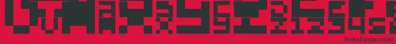 AboMando Font – Black Fonts on Red Background