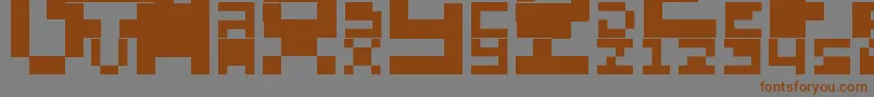 AboMando Font – Brown Fonts on Gray Background