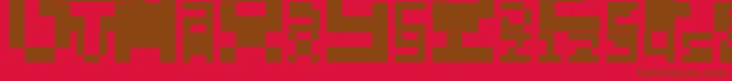 AboMando Font – Brown Fonts on Red Background