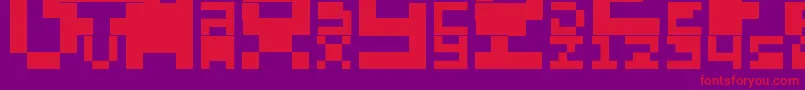 AboMando Font – Red Fonts on Purple Background
