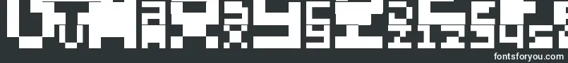 AboMando Font – White Fonts on Black Background