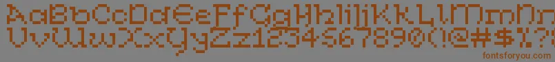 CelticBitty Font – Brown Fonts on Gray Background