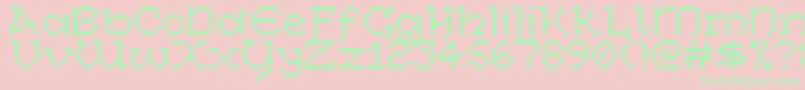 CelticBitty Font – Green Fonts on Pink Background