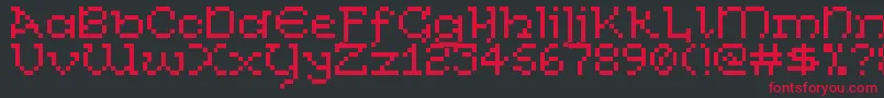 CelticBitty Font – Red Fonts on Black Background