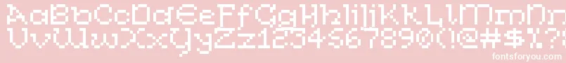 CelticBitty Font – White Fonts on Pink Background