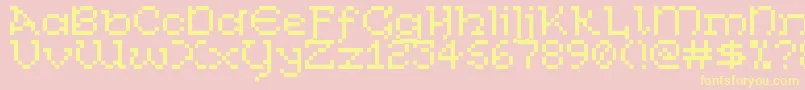 CelticBitty Font – Yellow Fonts on Pink Background