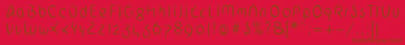 ArabstrokeLtLight Font – Brown Fonts on Red Background