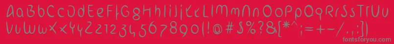 ArabstrokeLtLight Font – Gray Fonts on Red Background