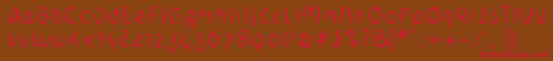 ArabstrokeLtLight Font – Red Fonts on Brown Background