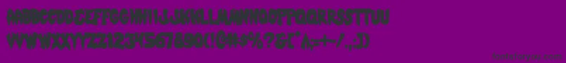 MysticSinglerCondensed Font – Black Fonts on Purple Background