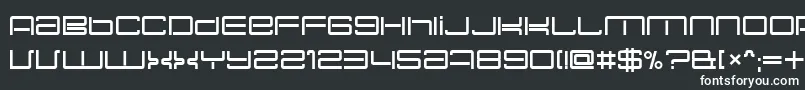 フォントNecplus – 黒い背景に白い文字