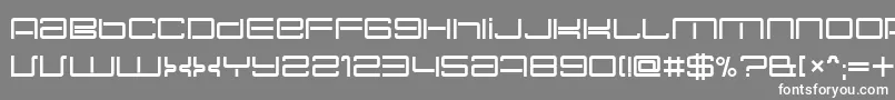 フォントNecplus – 灰色の背景に白い文字