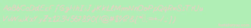 Southofknowingwhy Font – Pink Fonts on Green Background