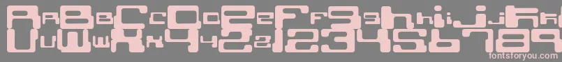 CybertownSubterranean Font – Pink Fonts on Gray Background