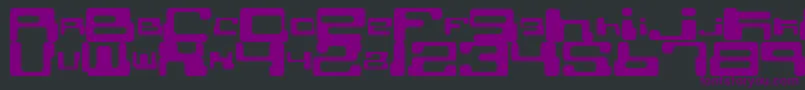 CybertownSubterranean Font – Purple Fonts on Black Background