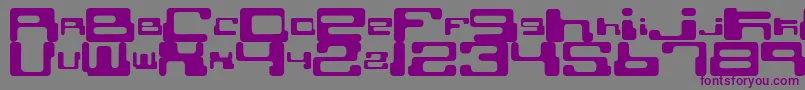 CybertownSubterranean Font – Purple Fonts on Gray Background