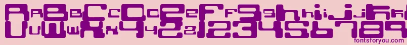 En savoir plus sur la police CybertownSubterranean Police CybertownSubterranean – polices violettes sur fond rose
