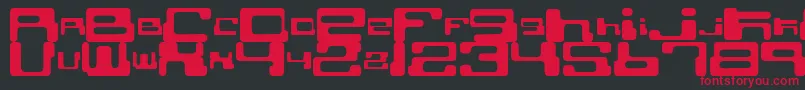CybertownSubterranean Font – Red Fonts on Black Background