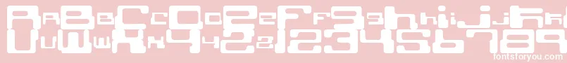 CybertownSubterranean Font – White Fonts on Pink Background