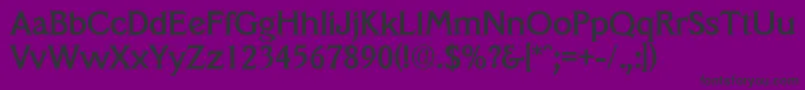 フォントVeracruzMedium – 紫の背景に黒い文字