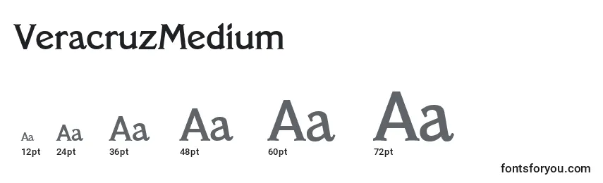 VeracruzMedium Font Sizes
