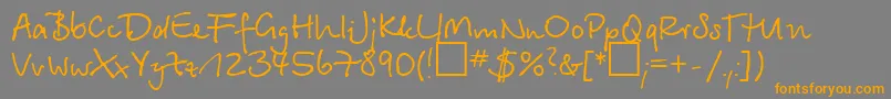 More about Betinscr Font Betinscr Font – Orange Fonts on Gray Background