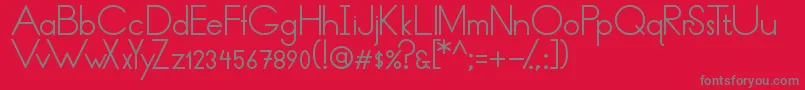 Police ThinLinesAndCurves – polices grises sur fond rouge