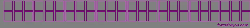 フォントAlKharashi34 – 紫色のフォント、灰色の背景