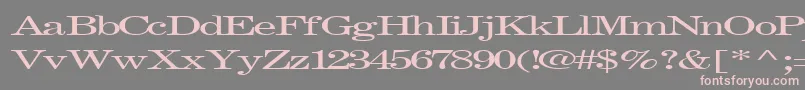 Fastpardontype32Regular Font – Pink Fonts on Gray Background