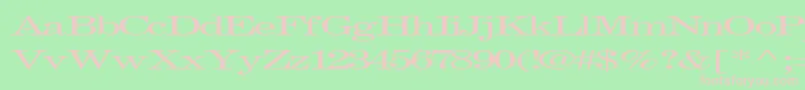 Fastpardontype32Regular Font – Pink Fonts on Green Background