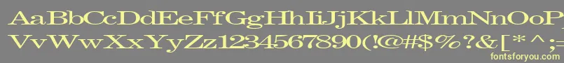 Fastpardontype32Regular Font – Yellow Fonts on Gray Background