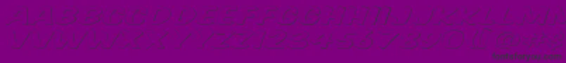 Komtitg Font – Black Fonts on Purple Background