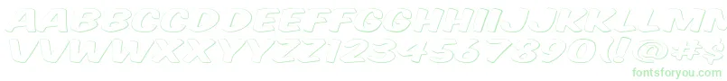 Komtitg Font – Green Fonts on White Background