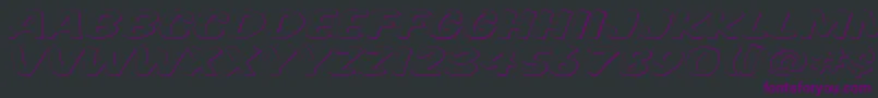 Komtitg Font – Purple Fonts on Black Background