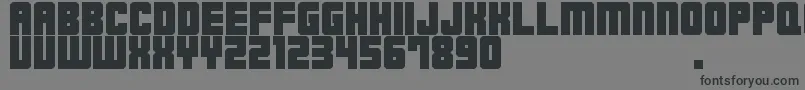 フォントM23HydrantSpecial – 黒い文字の灰色の背景
