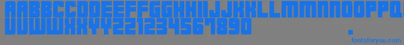 M23HydrantSpecial Font – Blue Fonts on Gray Background