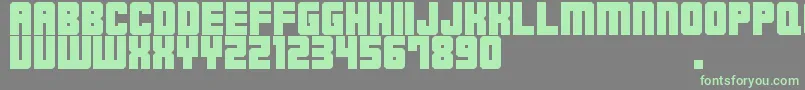 M23HydrantSpecial Font – Green Fonts on Gray Background