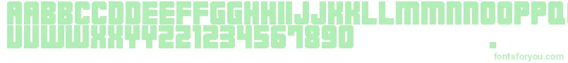 Шрифт M23HydrantSpecial – зелёные шрифты на белом фоне