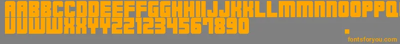 Шрифт M23HydrantSpecial – оранжевые шрифты на сером фоне