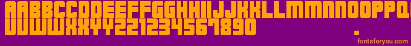 Шрифт M23HydrantSpecial – оранжевые шрифты на фиолетовом фоне